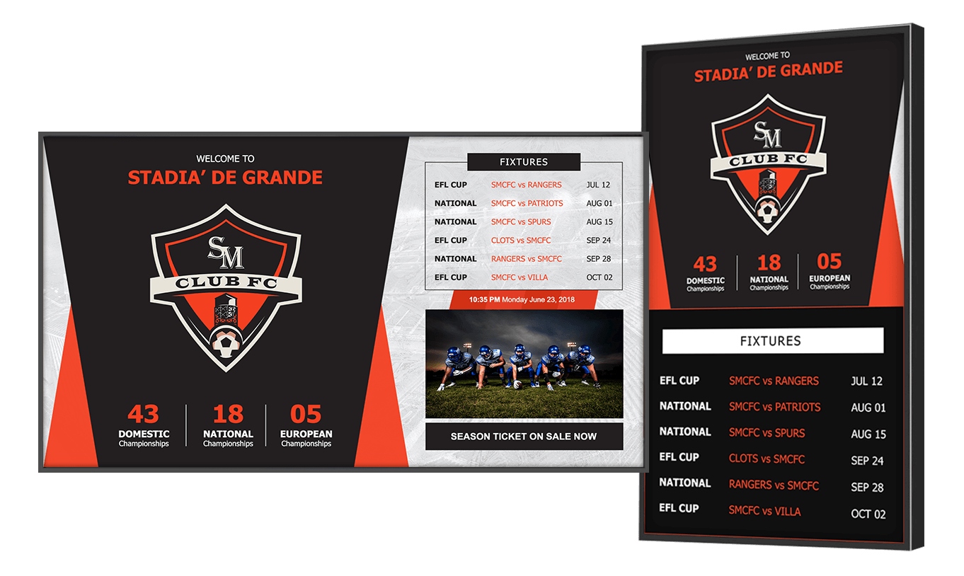 Sports Facilities signage