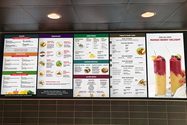 Digital Menu Boards